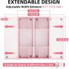 imageMarbrasse Expandable Desk Drawer Organizer Mesh Drawer Organizer Tray with 10 Adjustable Compartments Desk Organizers and Accessories 5 Dividers Drawer for Office Supplies Makeup ampamp Vanity BlackExpandablePink