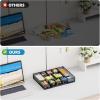 imageMarbrasse Expandable Desk Drawer Organizer Mesh Drawer Organizer Tray with 10 Adjustable Compartments Desk Organizers and Accessories 5 Dividers Drawer for Office Supplies Makeup ampamp Vanity BlackBlack2P