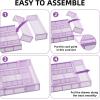 imageMarbrasse Expandable Desk Drawer Organizer Mesh Drawer Organizer Tray with 10 Adjustable Compartments Desk Organizers and Accessories 5 Dividers Drawer for Office Supplies Makeup ampamp Vanity BlackExpandablePurple