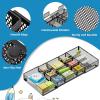 imageMarbrasse Expandable Desk Drawer Organizer Mesh Drawer Organizer Tray with 10 Adjustable Compartments Desk Organizers and Accessories 5 Dividers Drawer for Office Supplies Makeup ampamp Vanity BlackLonger Expandable Drawer OrganizerB