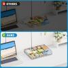 imageMarbrasse Expandable Desk Drawer Organizer Mesh Drawer Organizer Tray with 10 Adjustable Compartments Desk Organizers and Accessories 5 Dividers Drawer for Office Supplies Makeup ampamp Vanity BlackExpandableSilver