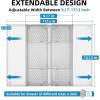 imageMarbrasse Expandable Desk Drawer Organizer Mesh Drawer Organizer Tray with 10 Adjustable Compartments Desk Organizers and Accessories 5 Dividers Drawer for Office Supplies Makeup ampamp Vanity BlackExpandableSilver