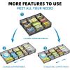 imageMarbrasse Expandable Desk Drawer Organizer Mesh Drawer Organizer Tray with 10 Adjustable Compartments Desk Organizers and Accessories 5 Dividers Drawer for Office Supplies Makeup ampamp Vanity BlackLonger Expandable Drawer OrganizerB