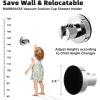 imageMarbrasse High Pressure Shower Head 3Settings Handheld Showerhead with ONOff Full Shutoff Push Button and Switch to Control Flow AngleAdjustable Water Saving Body SpraysChromeShower Head with Bracket