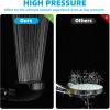 imageMarbrasse High Pressure Shower Head 3Settings Handheld Showerhead with ONOff Full Shutoff Push Button and Switch to Control Flow AngleAdjustable Water Saving Body SpraysChromeMatte Black