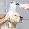 imageMarbrasse High Pressure Shower Head 3Settings Handheld Showerhead with ONOff Full Shutoff Push Button and Switch to Control Flow AngleAdjustable Water Saving Body SpraysChromeChrome