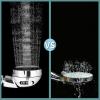 imageMarbrasse High Pressure Shower Head 3Settings Handheld Showerhead with ONOff Full Shutoff Push Button and Switch to Control Flow AngleAdjustable Water Saving Body SpraysChromeShower Head with Hose and Holder