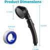 imageMarbrasse High Pressure Shower Head 3Settings Handheld Showerhead with ONOff Full Shutoff Push Button and Switch to Control Flow AngleAdjustable Water Saving Body SpraysChromeMatte Black