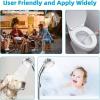 imageMarbrasse High Pressure Shower Head 3Settings Handheld Showerhead with ONOff Full Shutoff Push Button and Switch to Control Flow AngleAdjustable Water Saving Body SpraysChromeChrome  2Pack