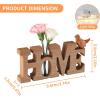 imageMarbrasse Plant Propagation Stations with Wooden Stand Desktop Plant Terrarium Holder Bulb Vase Glass Vase Container with Metal Swivel Holder for Hydroponics of Home Garden Office Decor Lover GiftsPlant Terrarium  Home