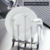 imageMarbrasse Retractable Cup Drying Rack Drinking Glass and Sports Bottle Drainer Stand Plastic Bag Dryer with NonSlip Bottom for Kitchen Countertop2p