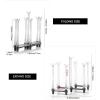 imageMarbrasse Retractable Cup Drying Rack Drinking Glass and Sports Bottle Drainer Stand Plastic Bag Dryer with NonSlip Bottom for Kitchen Countertop2p