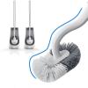 imageMarbarsse Bathroom Toilet Bowl Brush and Holder Curved Design Toilet Brush for Deep Cleaning Under Rim Best Toilet Brush Set Easy Handy CompactToilet BowlCleaner Brush for Bathroom 2 Pack2 Pack Round
