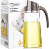 imageMarbrasse Auto Flip Olive Oil Dispenser Bottle20 OZ Leakproof Condiment Container With Automatic Cap and StopperNonDrip SpoutNonSlip Handle for Kitchen Cooking BrownBrown