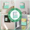 imageMagnetic File Holder  Magnetic Paper Holder Pocket Organizer Office Supplies Storage Mail Organizer for NotebooksPlannersLetter 1 PackGreen HolderL