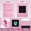 imageMagnetic File Holder  Magnetic Paper Holder Pocket Organizer Office Supplies Storage Mail Organizer for NotebooksPlannersLetter 1 PackPink Holderl