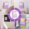 imageMagnetic File Holder  Magnetic Paper Holder Pocket Organizer Office Supplies Storage Mail Organizer for NotebooksPlannersLetter 1 PackPurple HolderL