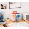 imageMarbrasse Acrylic Pen Holder 360degree Rotating Clear Pen Organizer for Desk Desktop Stationery Organizer Caddy for Office School Home ampamp Art Supplies Acrylic HexagonHexagon