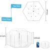 imageMarbrasse Acrylic Pen Holder 360degree Rotating Clear Pen Organizer for Desk Desktop Stationery Organizer Caddy for Office School Home ampamp Art Supplies Acrylic HexagonHexagon