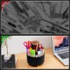 imageMarbrasse Desk Organizer 360Degree Rotating Pen Holder for Desk Desk Organizers and Accessories with 5 Compartments Pencil Organizer Art Supply Storage Box Caddy for Office Home WhiteBlack