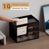 imageMarbrasse Desk Organizer with 3 Drawer MultiFunctional Pencil Pen Holder for Desk Desk Organizers and Accessories with 4 Compartments Desktop Organizer Storage for Office Home Art Supplies WhiteBlack