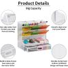imageMarbrasse Mesh Desk Organizer MultiFunctional Pen Holder Desktop Stationary Organizer Storage Rack for School Home Office Art Supplies Mesh Pen HolderWhite Pen Holder with Drawer