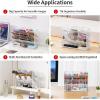 imageMarbrasse Mesh Desk Organizer MultiFunctional Pen Holder Desktop Stationary Organizer Storage Rack for School Home Office Art Supplies Mesh Pen HolderWhite Mesh Pen Holder