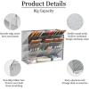 imageMarbrasse Mesh Desk Organizer MultiFunctional Pen Holder Desktop Stationary Organizer Storage Rack for School Home Office Art Supplies Mesh Pen HolderMesh Pen HolderSilver