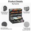 imageMarbrasse Mesh Desk Organizer MultiFunctional Pen Holder Desktop Stationary Organizer Storage Rack for School Home Office Art Supplies Mesh Pen HolderBalck Mesh Pen Holder with Drawer