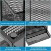 imageMarbrasse Mesh Pen Holder for Desk MultiFunctional Pencil Organizer with Drawer Desk Organizers and Accessories for Office Art Supplies BlackBlack