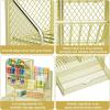 imageMarbrasse Mesh Pen Holder for Desk MultiFunctional Pencil Organizer with Drawer Desk Organizers and Accessories for Office Art Supplies BlackGoldApplies to Marker Pens Only