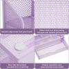 imageMarbrasse Mesh Pen Holder for Desk MultiFunctional Pencil Organizer with Drawer Desk Organizers and Accessories for Office Art Supplies BlackPurple