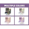 imageMarbrasse Mesh Pen Holder for Desk MultiFunctional Pencil Organizer with Drawer Desk Organizers and Accessories for Office Art Supplies BlackPurple