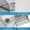 imageMarbrasse Mesh Pen Holder for Desk MultiFunctional Pencil Organizer with Drawer Desk Organizers and Accessories for Office Art Supplies BlackSilver