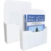 imageMagnetic File Holder  Magnetic Paper Holder Pocket Organizer Office Supplies Storage Mail Organizer for NotebooksPlannersLetter 1 Pack2 Pack
