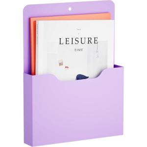imageMagnetic File Holder  Magnetic Paper Holder Pocket Organizer Office Supplies Storage Mail Organizer for NotebooksPlannersLetter 1 PackPurple HolderL