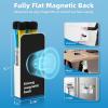 imageMagnetic Dry Erase Marker HolderPen and Eraser Holder for WhiteboardMagnet Pencil Cup Utility Storage Organizer for Office Refrigerator Locker and Metal Cabinets 2 PackMagnetic holder4pcs
