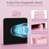 imageMagnetic Dry Erase Marker HolderPen and Eraser Holder for WhiteboardMagnet Pencil Cup Utility Storage Organizer for Office Refrigerator Locker and Metal Cabinets 2 PackPink