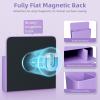 imageMagnetic Dry Erase Marker HolderPen and Eraser Holder for WhiteboardMagnet Pencil Cup Utility Storage Organizer for Office Refrigerator Locker and Metal Cabinets 2 PackMagholder2pcsPURPLE