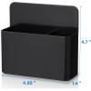 imageMagnetic Dry Erase Marker HolderPen and Eraser Holder for WhiteboardMagnet Pencil Cup Utility Storage Organizer for Office Refrigerator Locker and Metal Cabinets 2 Pack2p Magnetic pen holder  black