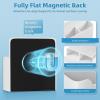 imageMagnetic Dry Erase Marker HolderPen and Eraser Holder for WhiteboardMagnet Pencil Cup Utility Storage Organizer for Office Refrigerator Locker and Metal Cabinets 2 PackWhiteWhite