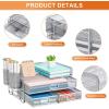 imageMarbrasse 3 Tier Mesh Desk Organizer with Drawer MultiFunctional Desk Organizers and Accessories Paper Letter Organizer with 2 Pen Holder for Home Office Supplies  BlackSilver