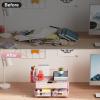 imageMarbrasse 3 Tier Mesh Desk Organizer with Drawer MultiFunctional Desk Organizers and Accessories Paper Letter Organizer with 2 Pen Holder for Home Office Supplies  BlackPink