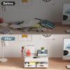 imageMarbrasse 3 Tier Mesh Desk Organizer with Drawer MultiFunctional Desk Organizers and Accessories Paper Letter Organizer with 2 Pen Holder for Home Office Supplies  BlackWhite