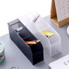 imageMarbrasse 5 Pcs Desk Organizer Pen Organizer Storage for Office School Home Supplies Translucent Black Pen Storage Holder Set of 3 2 Cups 14Compartments Black
