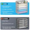 imageMarbrasse 6 Tier Paper Organizer Letter Tray  Mesh Desk File Organizer with Handle Paper Sorter Organizer for LetterA4 Office File Folder Holder  Black6 Tier  Silver