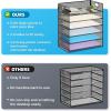 imageMarbrasse 6 Tier Paper Organizer Letter Tray  Mesh Desk File Organizer with Handle Paper Sorter Organizer for LetterA4 Office File Folder Holder  Black6 Tier  Black