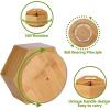 imageMarbrasse Bamboo Art Supply Organizer Rotating Pencil Pen Holder Office Supplies Desktop Storage Caddy Like Colored Pencils Pen Markers Paint Brushes