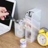 imageMarbrasse Desk Organizer  6Pcs Pen Holder Cup StoragePen Organizer Stationery Caddy for Office School Home Supplies Translucent White