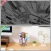 imageMarbrasse Desk Organizer 360Degree Rotating Pen Pencil Holder for Desk Desk Organizers and Accessories with 5 Compartments Pencil Organizer Transparent gold edgeTransparent silver edge
